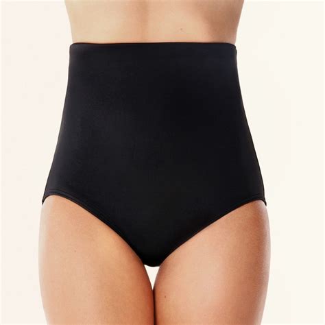 Dreamsuit By Miracle Brands Women S Slimming Control Ultra High Waist Bikini Bottom Black 14
