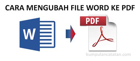 Inilah Cara Mengubah File Word Menjadi Pdf Dan Sebaliknya File Pdf Images