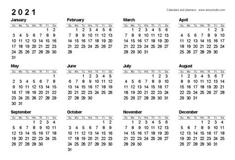 2021 Excel Calendar Australia Jaskaran Cabrera