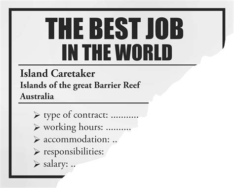 The Best Job In The World
