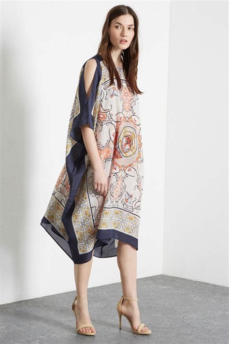 Multi Scarf Silk Print Dress Fashion Inspiration Design Scarf Print Dress Latest Fashion Clothes