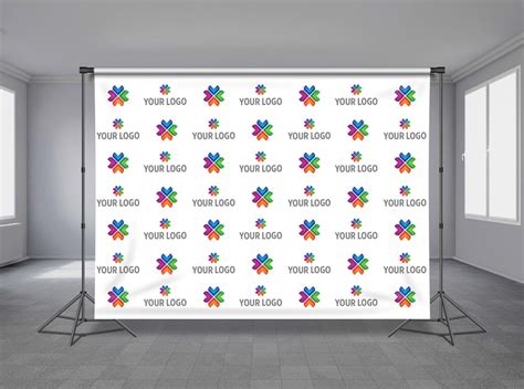 Logo Step And Repeat Backdrop Banner Your Custom Brand Etsy
