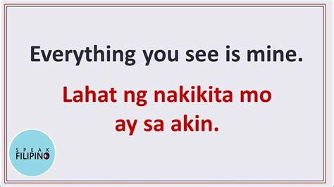 Short Filipino Phrases And Sentences Akin Mymine English
