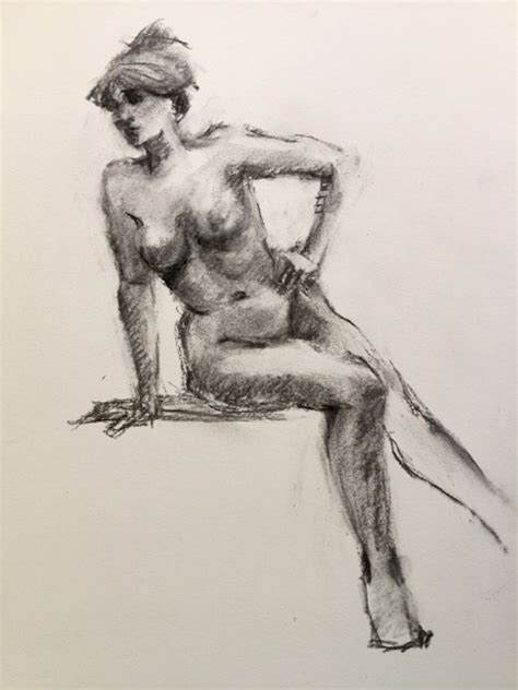 Connie Chadwell S Hackberry Street Studio Leaning Nude Original