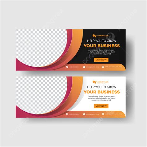 Business Banner Web Template With A Modern Black And Yellow Design