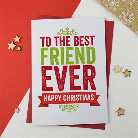 Take time to get to know your best friend by sharing more about your feelings and childhood. Best Friend Christmas Card By A Is For Alphabet ...