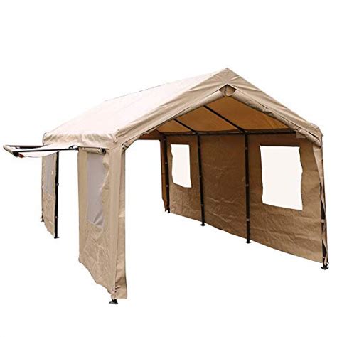 Page 3 specifications overall dimensions center height side height pole diameter 10′ w x 20′ l 9′ 6 6′ 3 1.34 safety assembly instructions read the entire important safety information section at the beginning of this manual. SORARA Carport 10 x 20 ft Heavy Duty Canopy Garage Car ...
