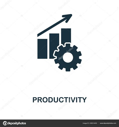 Productivity Icon Monochrome Style Icon Design From Project Management