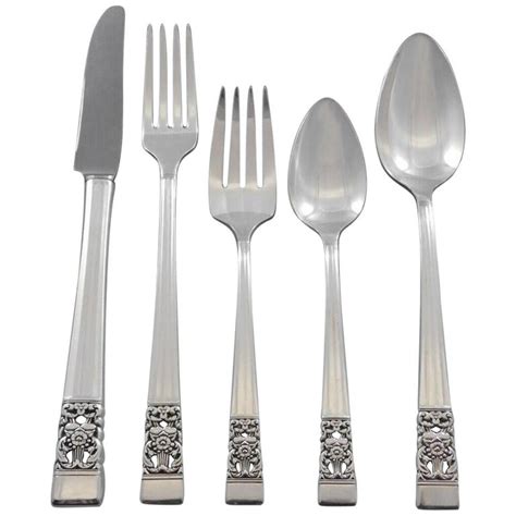 Coronation By Community Silverplate Vintage Flatware Set For 12 Service