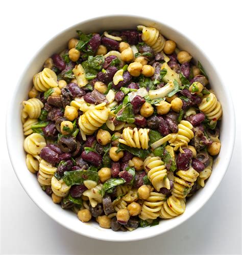 Two Bean Pasta Salad Vegan Recipe