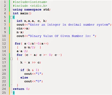 Find The Binary Value Of Decimal Number In C C Programming Tutorial For Beginners