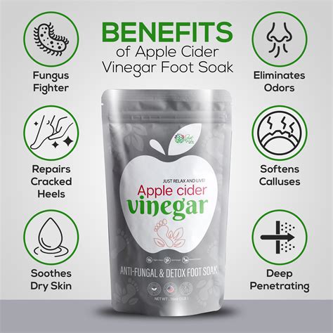 Apple Cider Vinegar Foot Soak And Detox For Tired Achy Feet Dry Skin