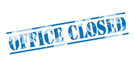 Office Closed Sign Stock Illustrations 5372 Office