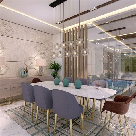 3d Rendering Of A Modern Dining Room Software Used 3ds Max Vray