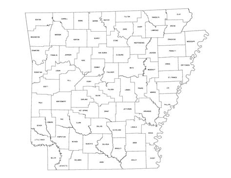 Printable Map Of Arkansas World Map Blank And Printab