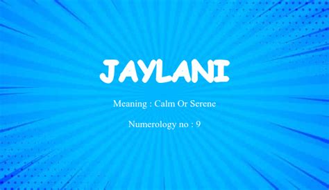 Jaylani Name Meaning