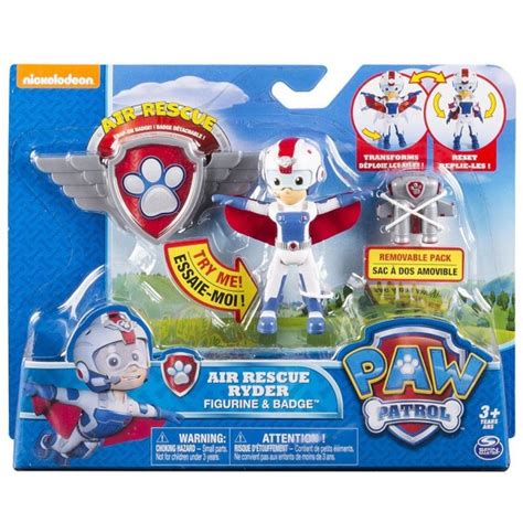 Figurine Patpatrouille Paw Patrol Air Rescue Ryder Jeux Et