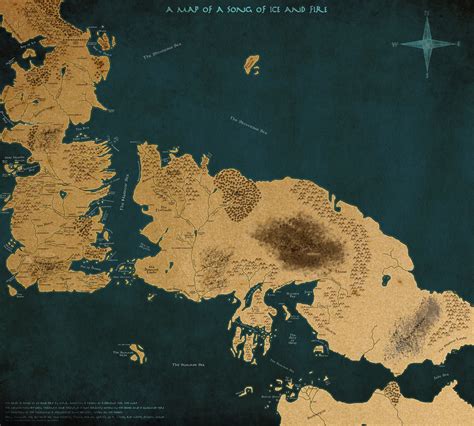 Os Livros Do Lars Um Mapa De Westeros E Essos