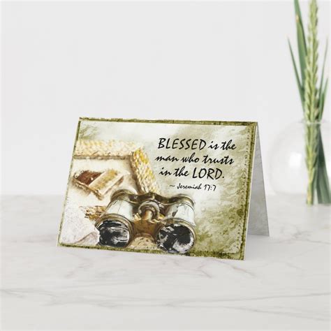 Jeremiah Blessed The Man Who Trusts The Lord Card Zazzle