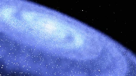 Blue Galaxy Slow Background Stock Footage Video 100 Royalty Free