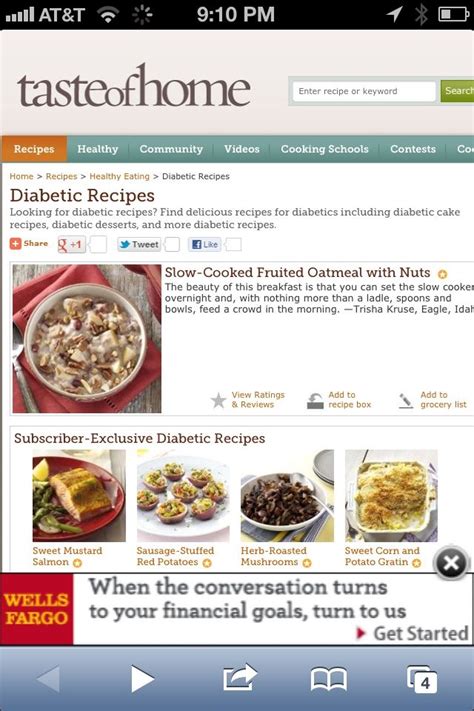 Learn how your diet can manage and reverse this condition. Diabetes - Diabetic Recipes www.tasteofhome.c... | Diabetic recipes, Healthy recipes, Healthy ...