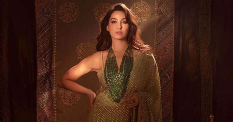 Nora Fatehi Looks Like Royalty In Her Diwali Sari