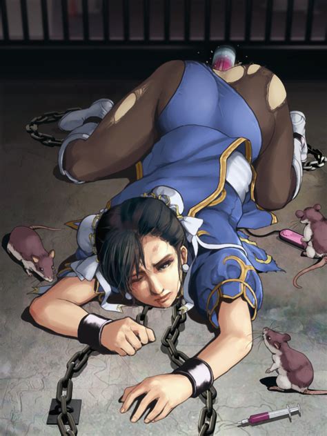 Chun Li Capcom Street Fighter Artist Request Tagme 1girl Bdsm Bondage Bound Cage Chain