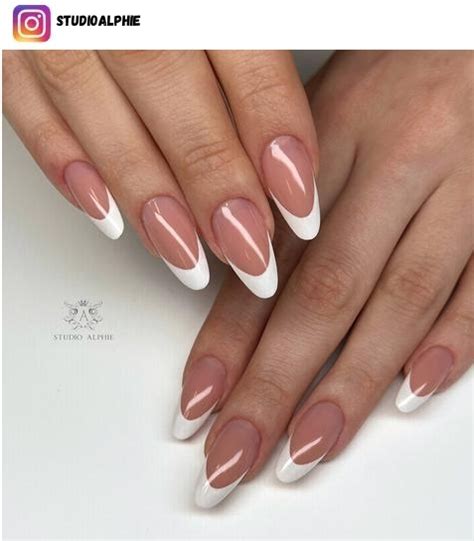 60 Oval French Tip Nails For 2023 Nerd About Town