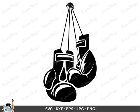 Boxing Gloves Svg Clipart Cricut Silhouette Cut File Vector Vinyl File Eps Png Dxf Svg