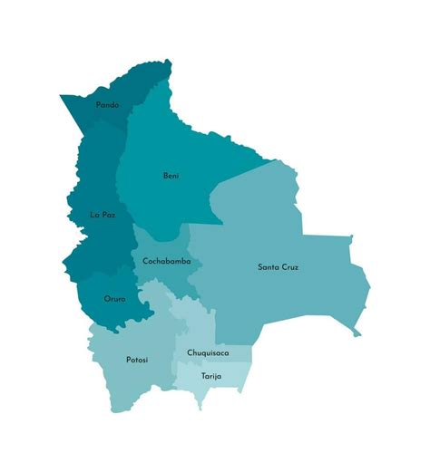 Vector Isolated Illustration Of Simplified Administrative Map Of