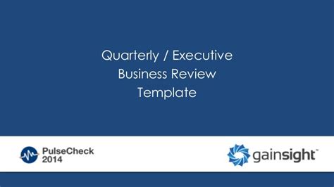 Quarterly Business Review Template Qbr Template Customer Success