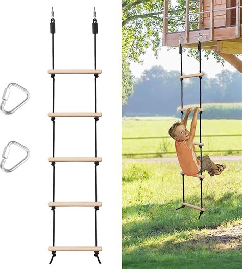 Buy Mont Pleasant Rope Ladder For Kids Climbing Obstacle Wooden Swing