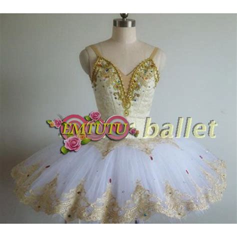 Sleeping Beauty Professional Ballet Tutu Cream White Gold