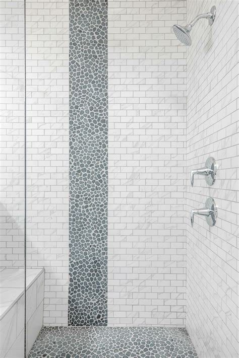 Waterfall Design In Shower Elegant Accents Tile And Design