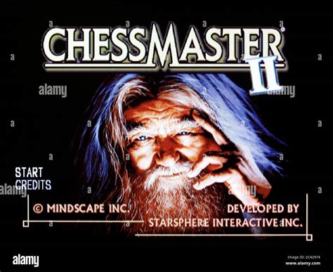 Chessmaster Ii 2 Sony Playstation 1 Ps1 Psx Editorial Use Only