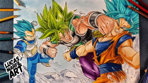 La tierra se encuentra en paz luego de disputarse el torneo del poder. Como dibujo a Broly vs Goku y Vegeta - Nueva película ...