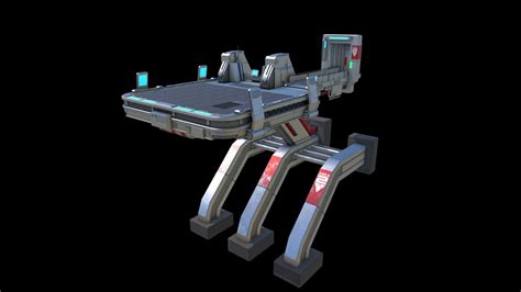 Sci Fi Landing Platform 3d Model By Brendancross 2a5ab02 Sketchfab