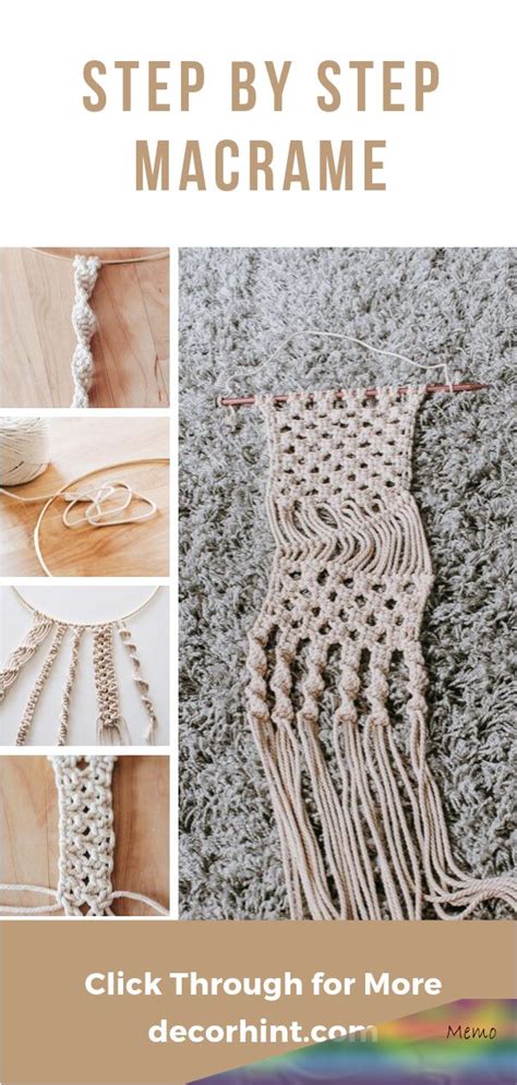 Learn how to make basic macrame knots with this step by step guide ...