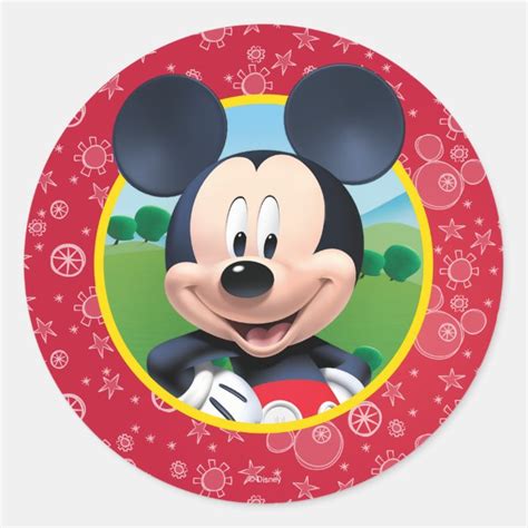 Mickey Mouse Birthday Classic Round Sticker Zazzle