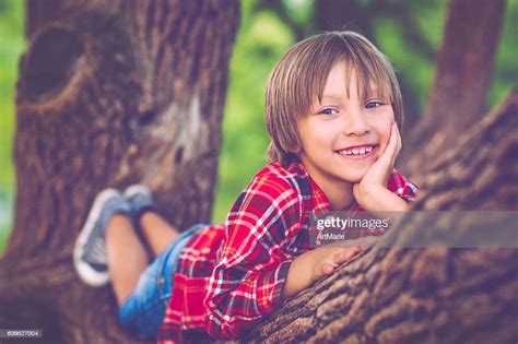 Little Boy In Park In Summer High Res Stock Photo Getty Images