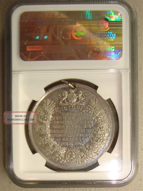1897 Bhm 3508 Great Britain Queen Victoria Diamond Jubilee Medal Ngc Ms60
