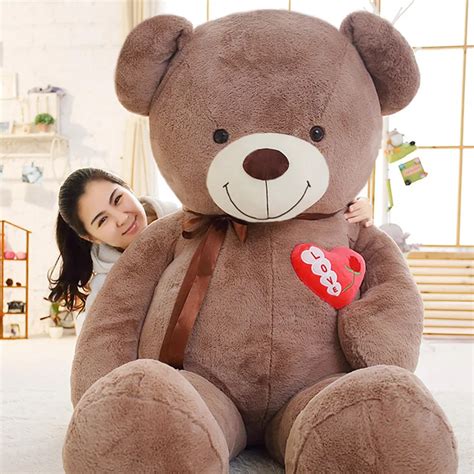1pc 75 90 110cm Large Teddy Bear Plush Toy Lovely Huge Stuffed Soft