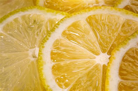Citrus Texture Background With Slices Of Lemon Section Nobody Texture