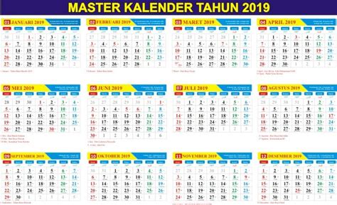 Tentu kalender islam adalah tidak sama dengan urutan bulan di. Druckbare Kalender 2019 Vorlage in PDF, Word, Excel ...