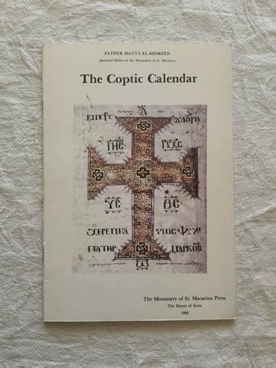 Coptic Calendar By Father Matta El Meskeen Bueno Libros Ambigú