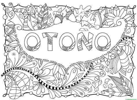 Dibujos del otoño para colorear - Web del maestro