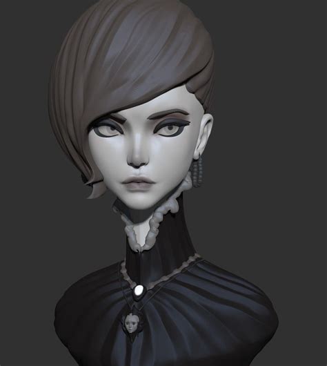 Artstation Stylized Girl Dmytro Bajda Stylized Zbrush Character