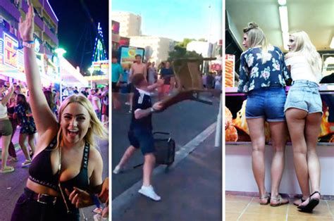 magaluf holiday chaos brawls booze ups and bums after scotland v england daily star