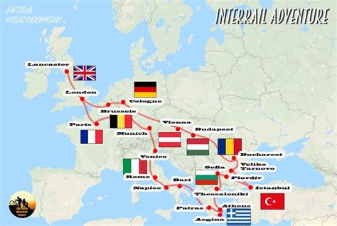 Wie Verzerren Energie Tanken Interrailing Europe Routes Ein Gläubiger