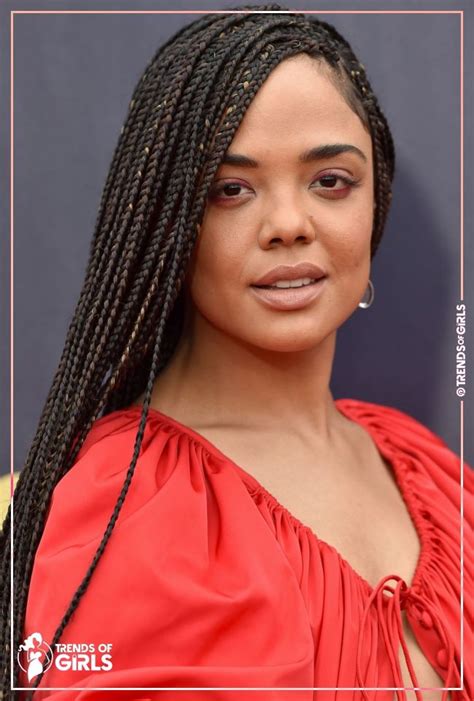 Tessa Thompsons Glorious Box Braids 65 Stunning Brown Hair Color Ideas To Inspire Your Next